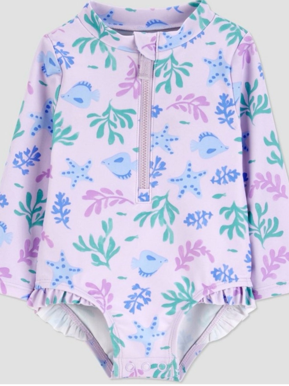 Carters Long-Sleeve One-Piece Swimsuit - 3M